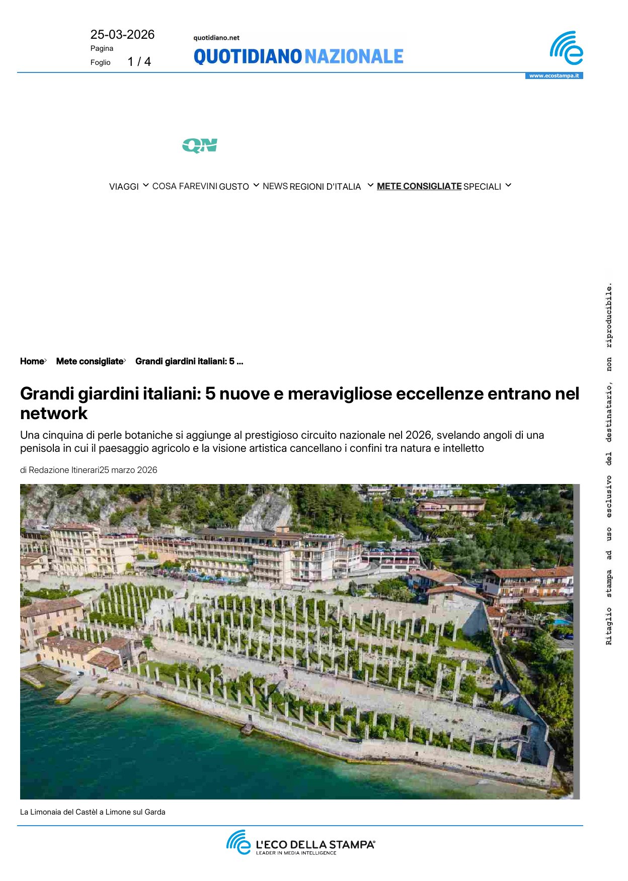 Grandi giardini italiani: 5 nuove e meravigliose [..]